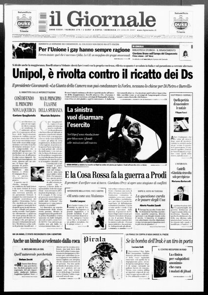 Il giornale : quotidiano del mattino